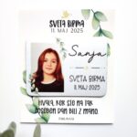 Sveta birma: Magnet birmanka - pravokoten tanek