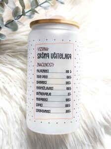 Kozarec s pokrovom in slamico: Učiteljica/Vzgojiteljica - slika 2