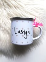 Emajlirana skodelica: Zajček - slika 2