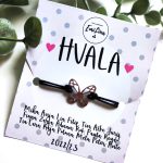 Zapestnica HVALA: Metulj