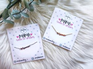 Zapestnica: Mama - srebrna - slika 2