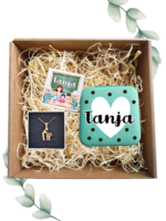 Darilni paket: ZA VZGOJITELJICO ali UČITELJICO, Torbica za nakit + verižica