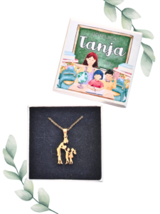 Darilni paket: ZA VZGOJITELJICO ali UČITELJICO, Torbica za nakit + verižica - slika 3